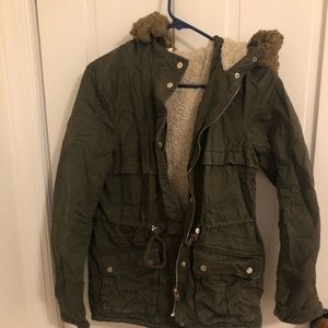 Faux Shearling-lined Parka